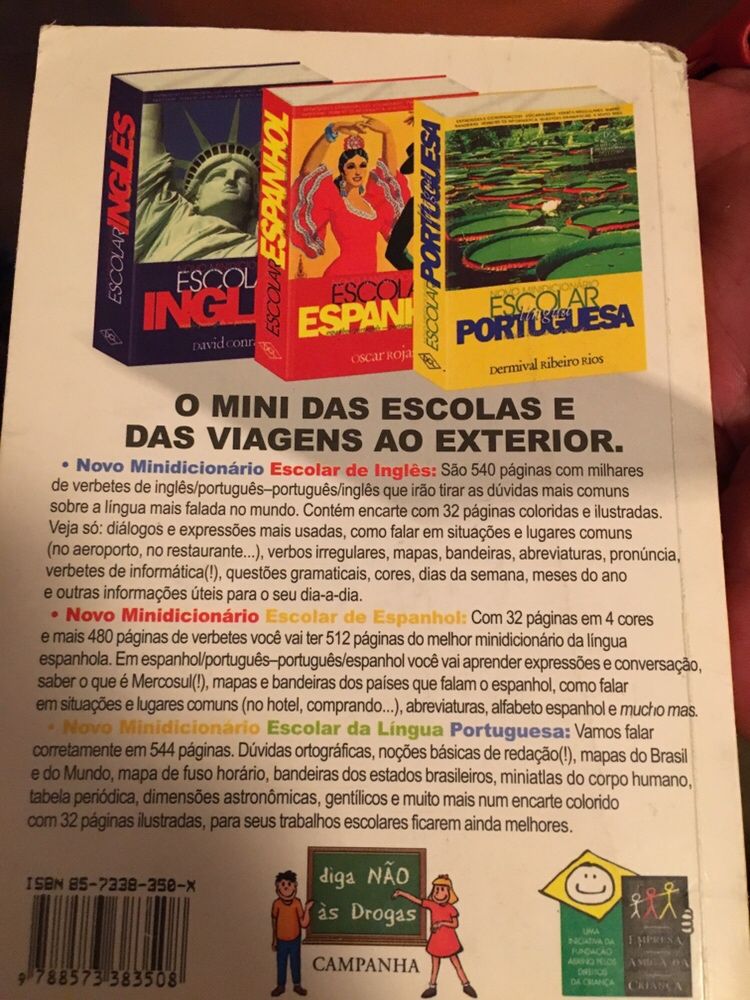 Dois 2 Dicionários língua portuguesa