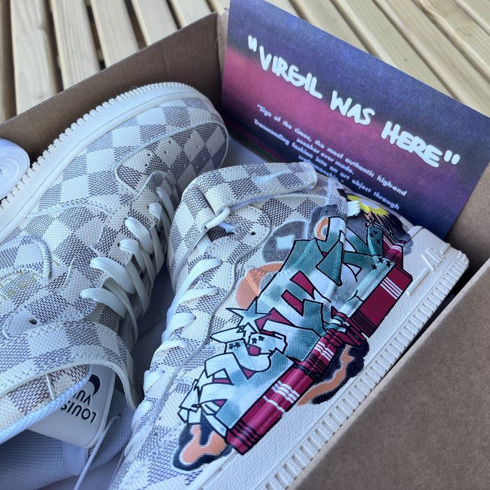 Louis Vuitton x Nike Air Force 1 High “Graffiti” by Virgil Abloh
