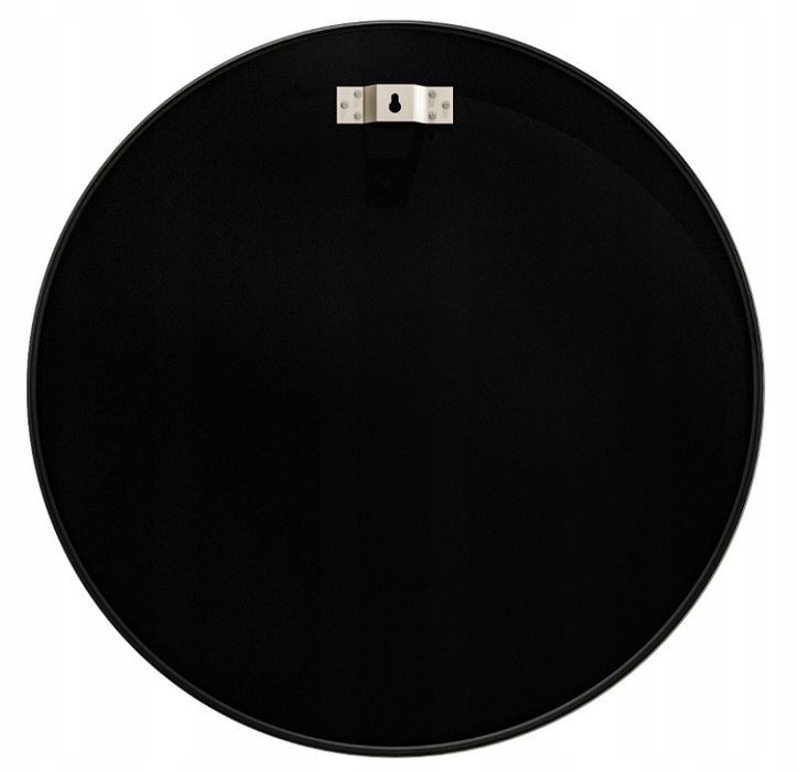 Lustro okrągłe ścienne duże 50 cm czarna rama