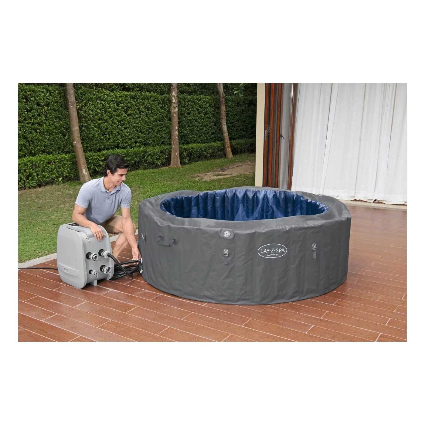 Nowe Lay-Z-Spa Santorini SMART HydroJet PRO Jacuzzi BESTWAY