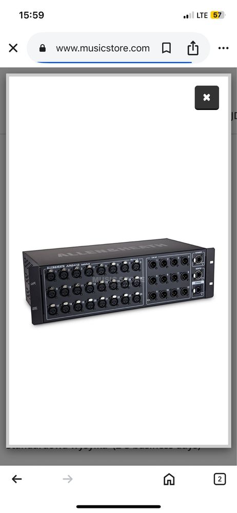 Allen Heath Qu 32 w case plus Stagebox AR 24/12