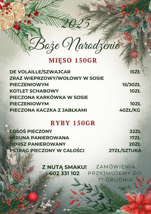 CATERING - Przyjmujemy zamówienia na święta i sylwestra - CATERING