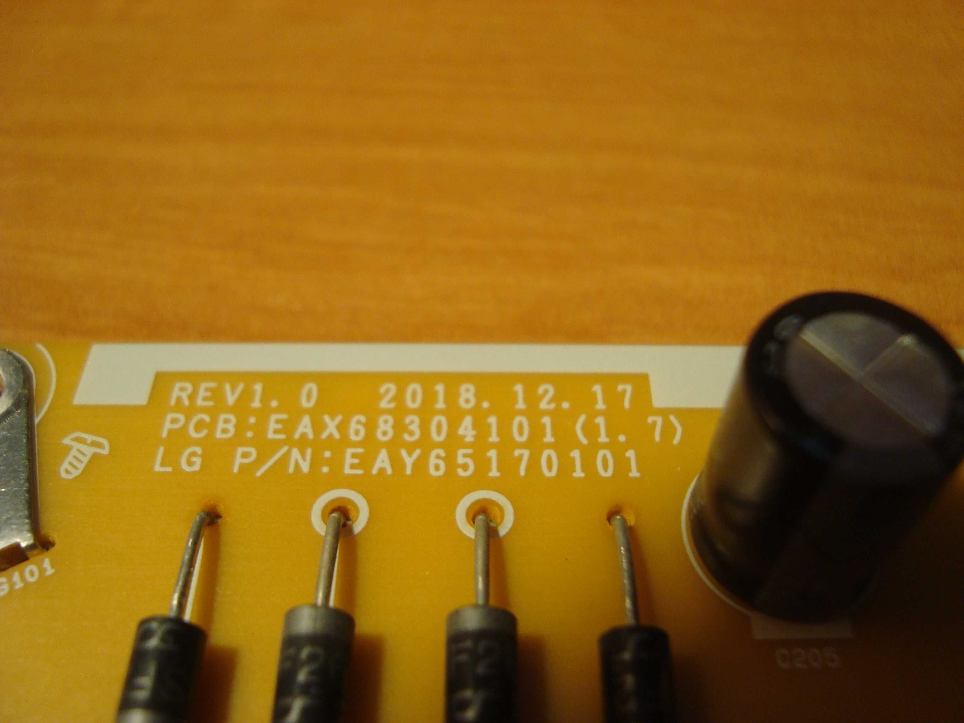 Модуль плата блок питания LG 43UP75006LF  EAX68304101 (1.7) 100% рабоч