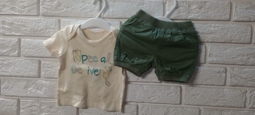 Zestaw dla dziewczynki bluzeczka i spodenki r.68-74 na 6-9 mies