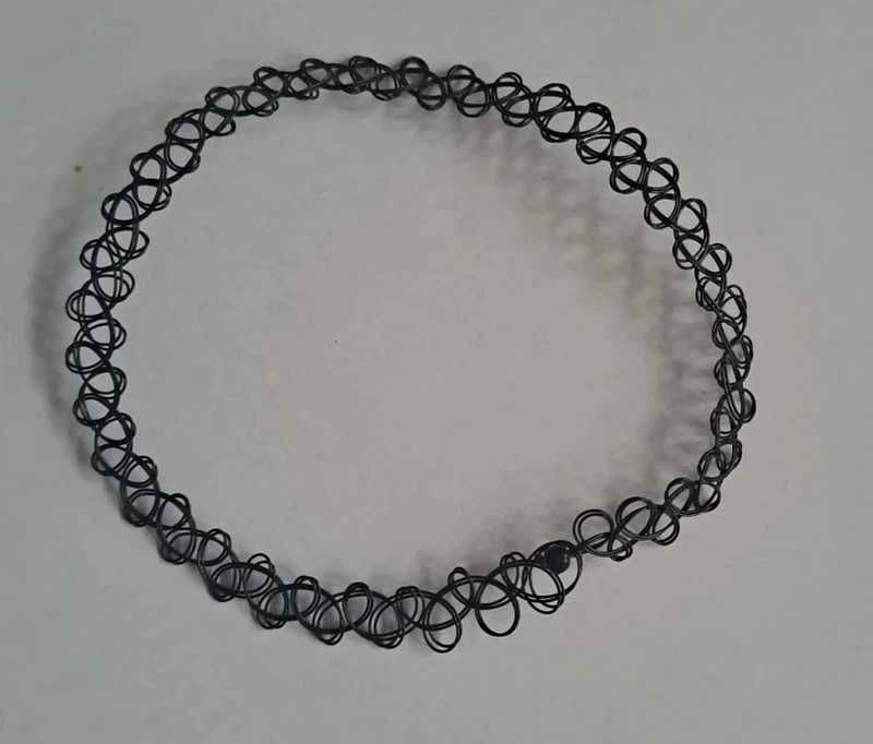 Choker Tatuaż Naszyjnik Czarny