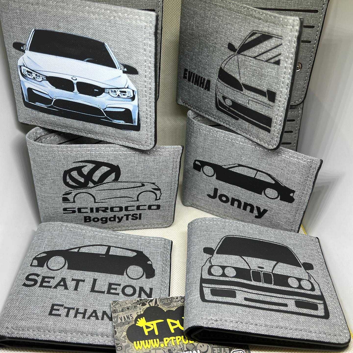 Carteiras porta-cartoes Personalizadas seat Honda tuning