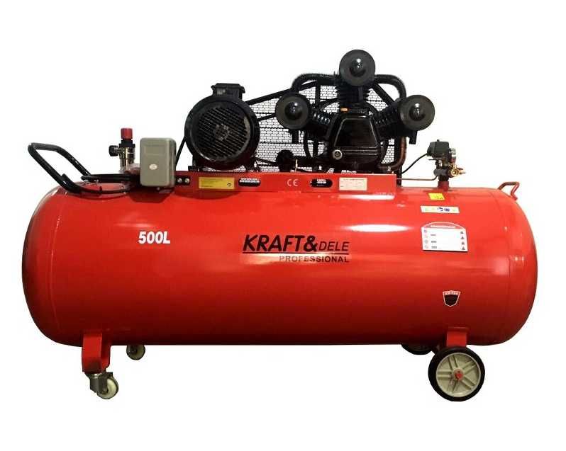 Kompresor olejowy sprężarka 500l 3 tłoki separator 400V KD1413