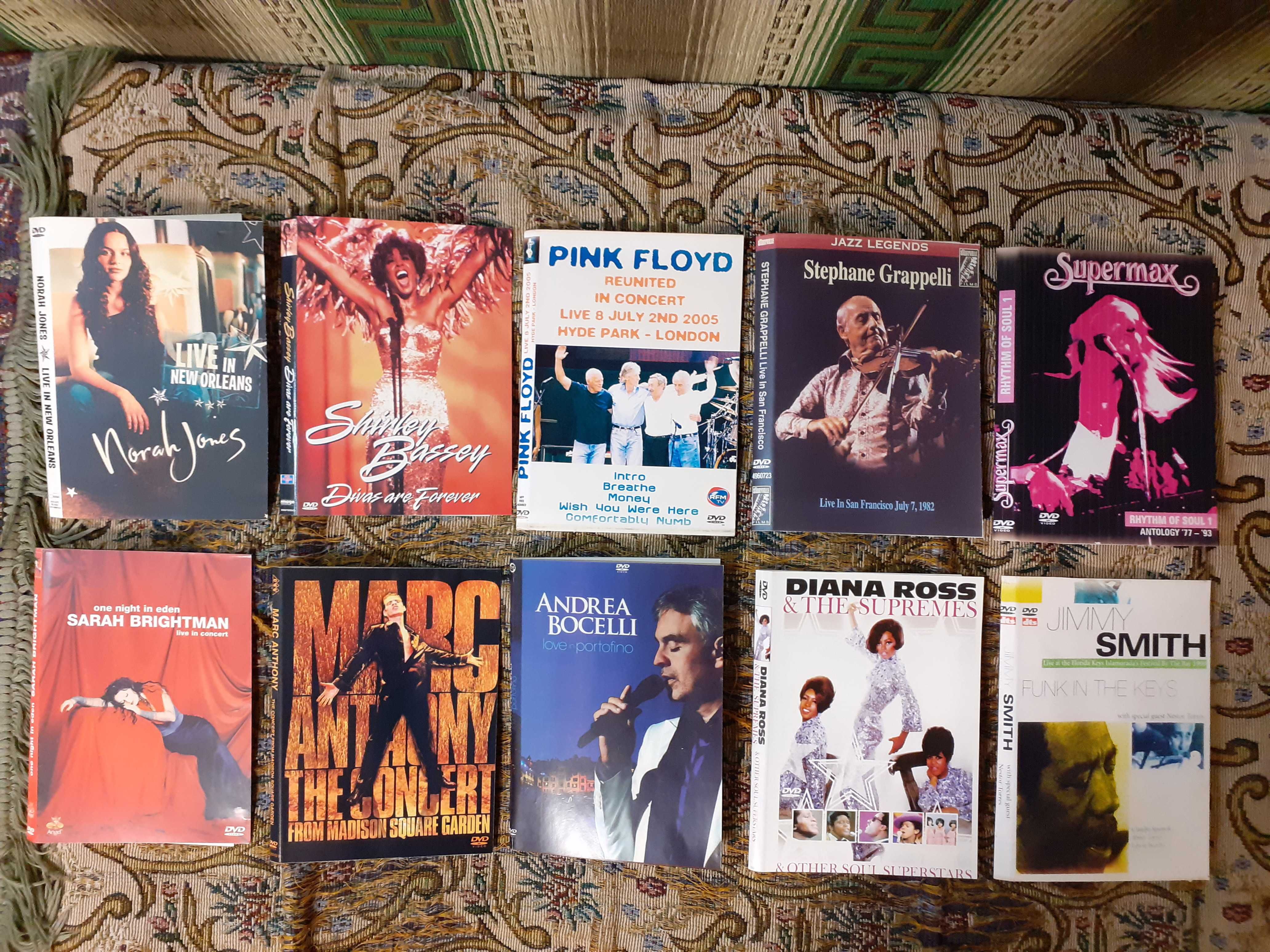 DVD - диски с музыкой и концертами (Рок, поп-музыка, джаз и др.)