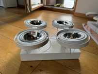 Lampy (reflektorki) AQUAFORM  BARES x4 SL biały