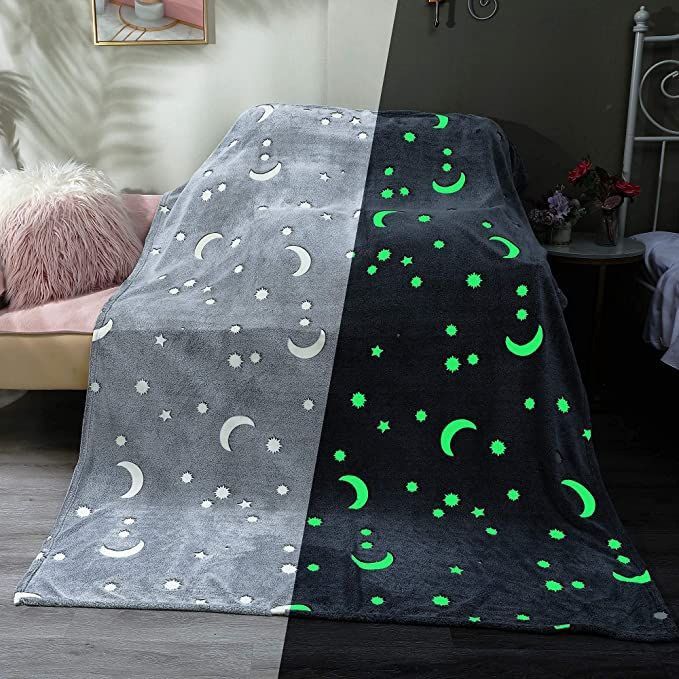 Плед світиться в темряві плюшеве покривало Blanket kids Magic Star