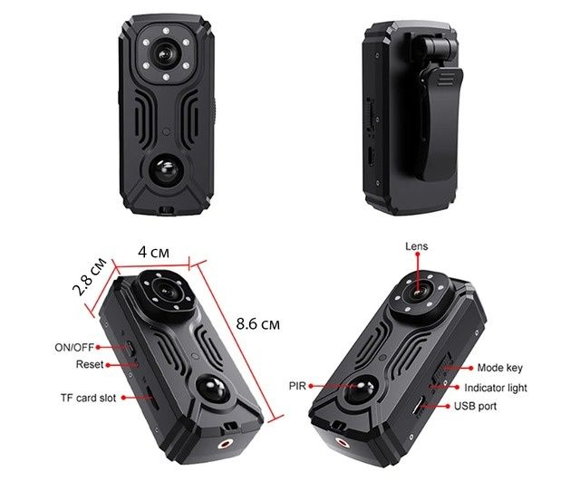 Wi-Fi міні відеокамера MD37 1080p з диктофоном, датчиком руху