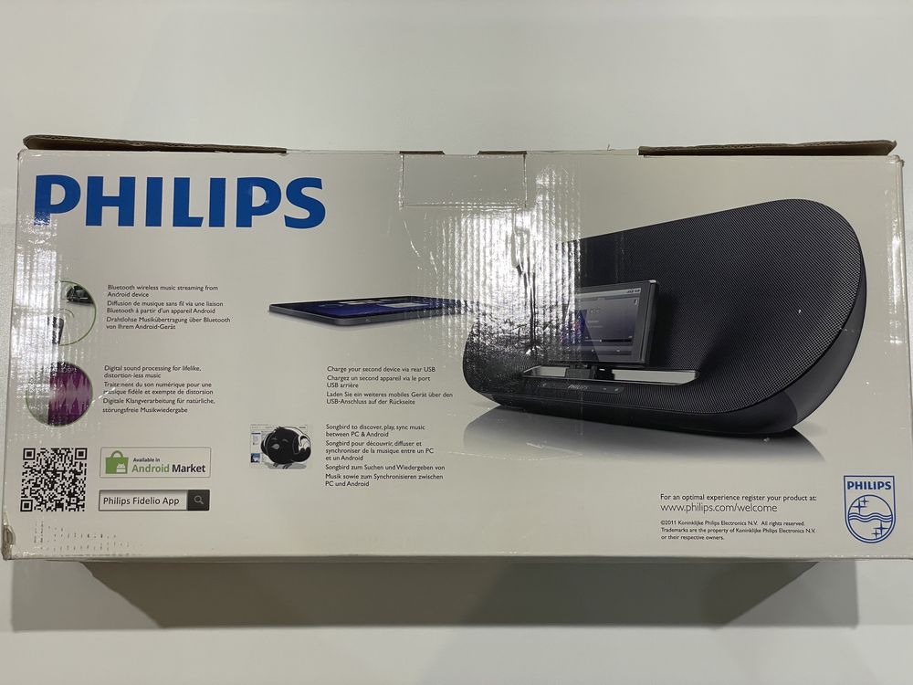 Docking Station / Altifalante de base com Bluetooth Philips AS851