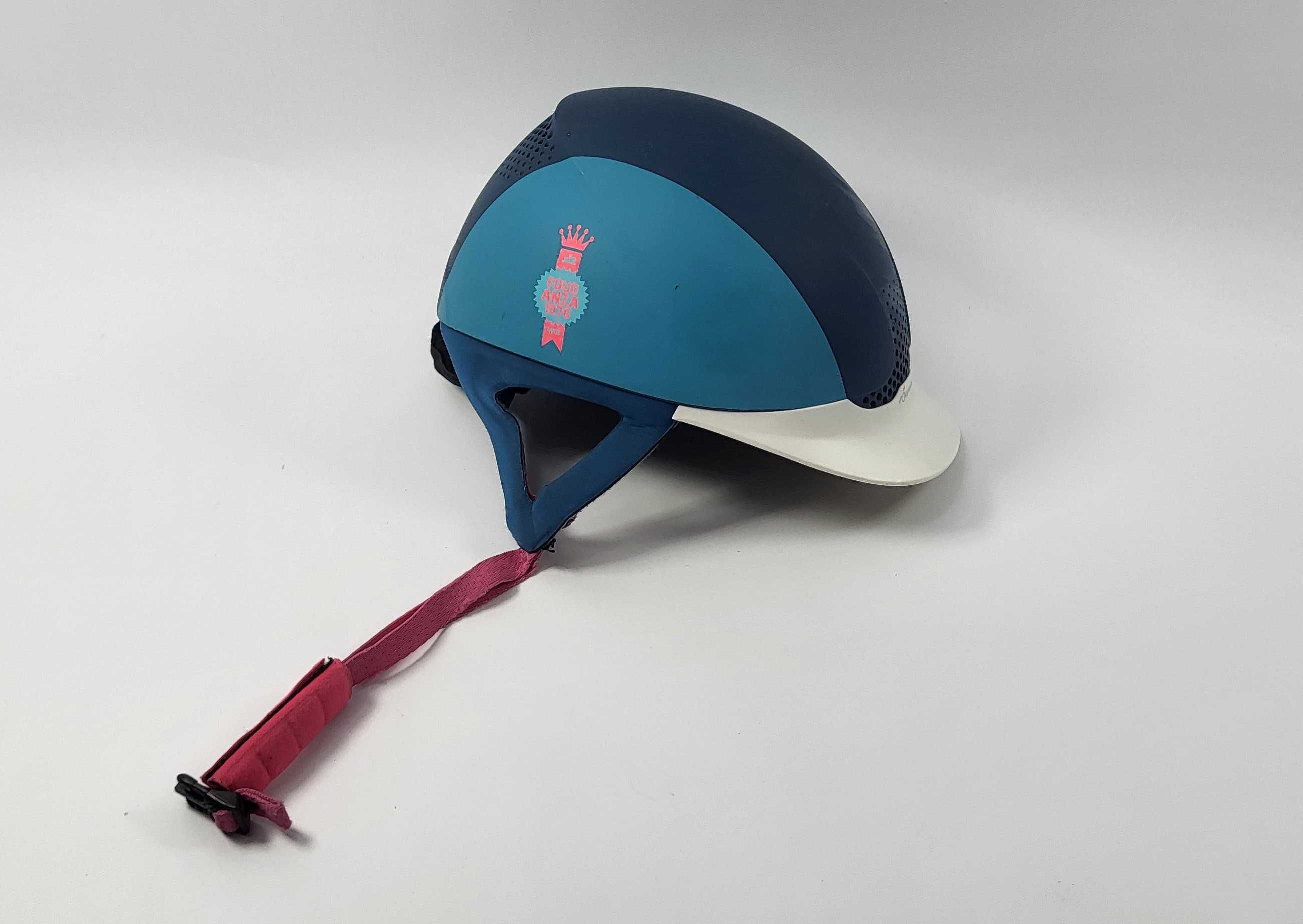 Kask jeździecki toczek dla dziecka fouganza 55-57cm