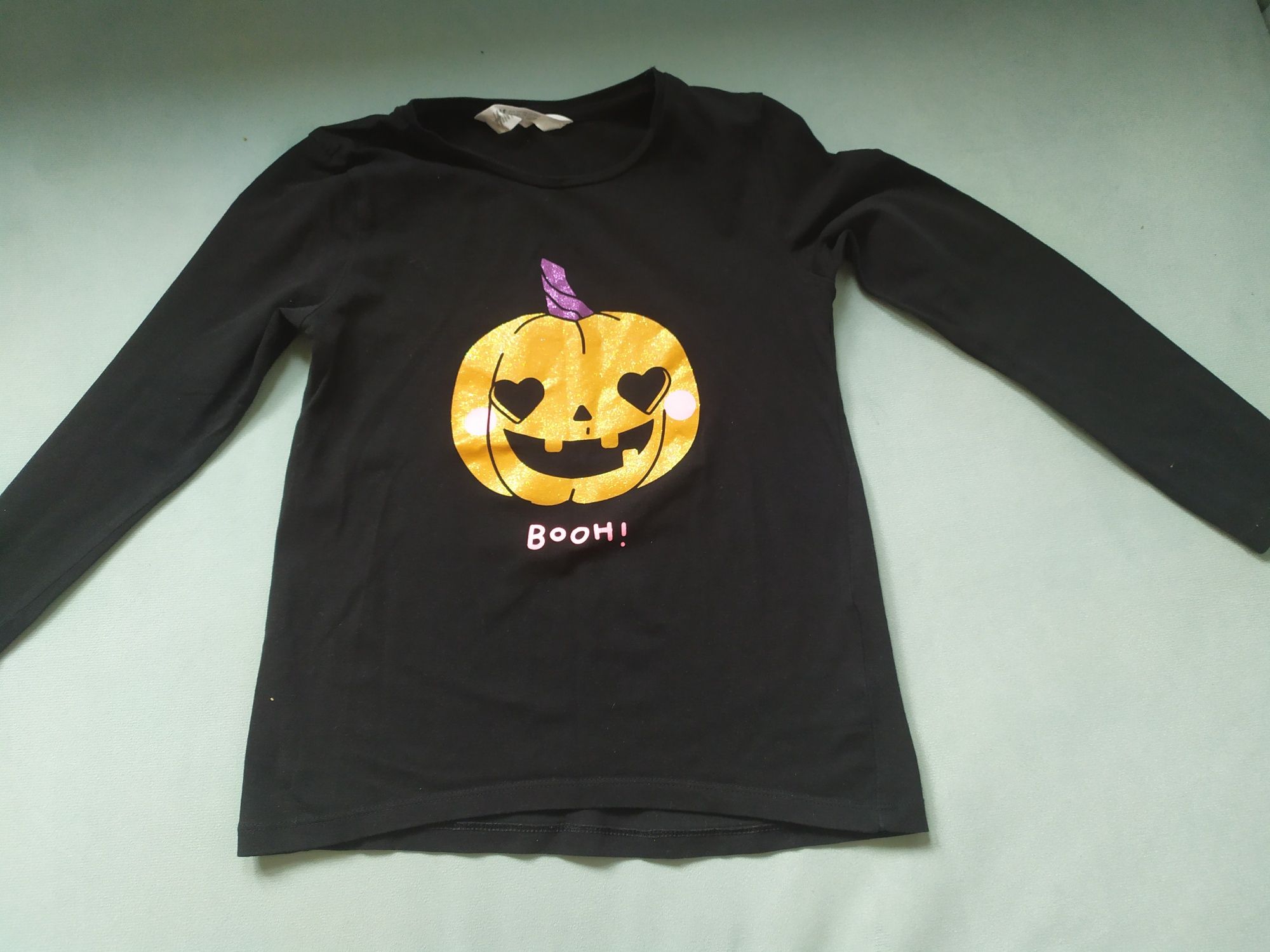 Zestaw Halloween - bluzka H&M + getry r. 122/128