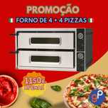 Forno de 8 pizzas (4+4) - ÚLTIMA UNIDADE