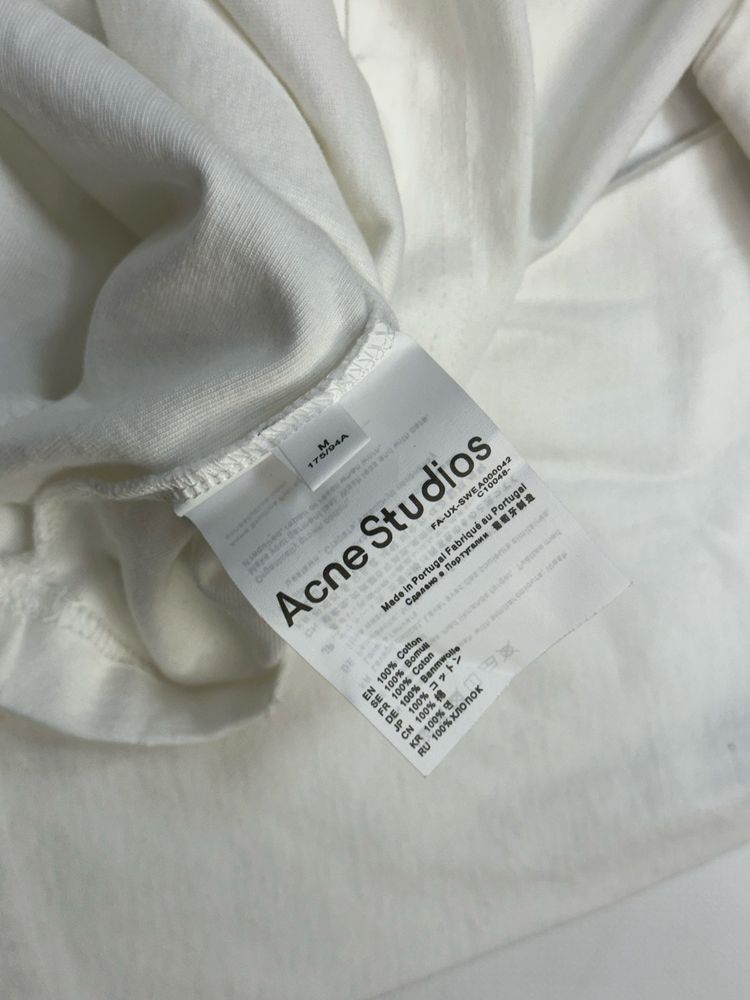 Acne Studios STOCKHOLM 1996 лонгслів лонгслив футболка кофта белая S M