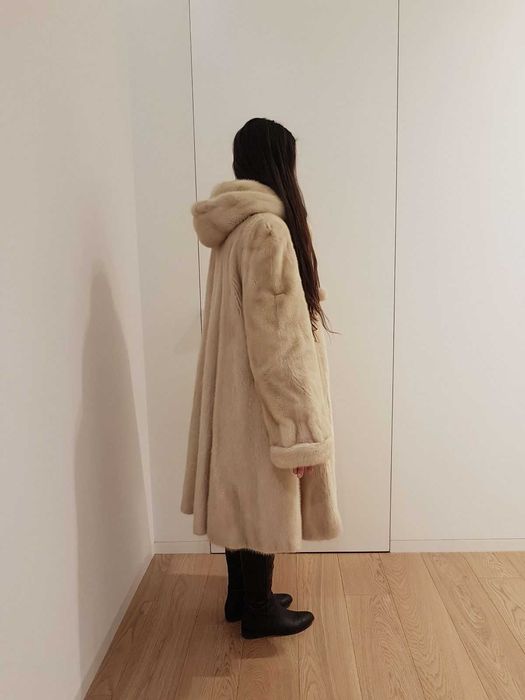 Futro z jasnych norek