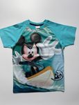 Nowa dziecięca bluzka krótki rękaw DISNEY Mickey Mouse niebieska 116