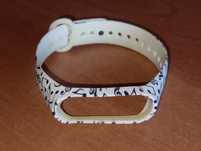 Opaska bransoletka do Xiaomi smartband białe nutki