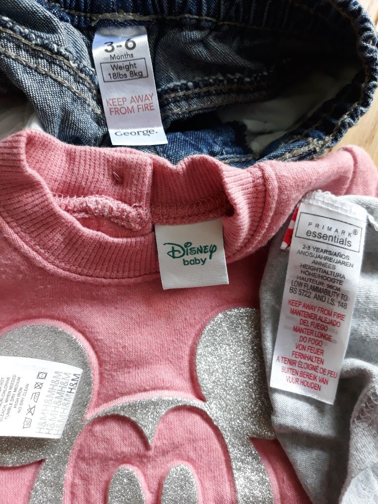 Mickey bluza koszulka + spodenki sweterek kapelusik