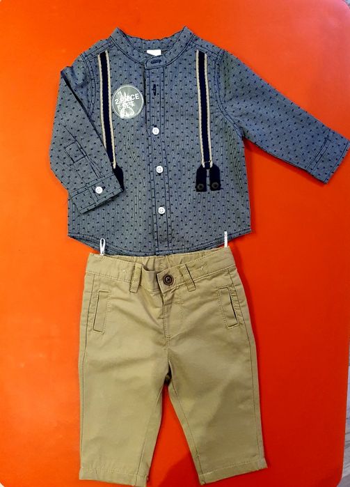 Elegancki strój koszula spodnie rozmiar 68 na Święta