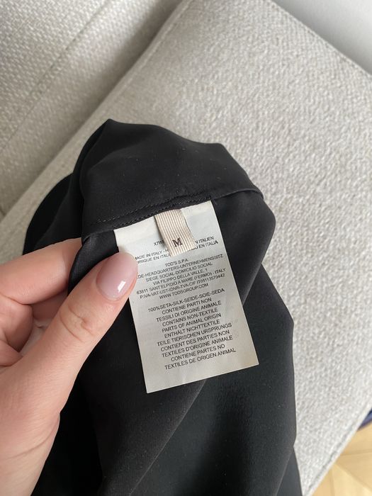 TOD’S czarna sukienka hiszpanka 100% jedwab M 38