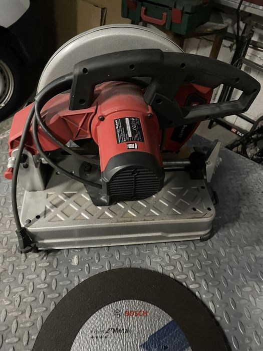 Serra corte Einhell TC-MC 355 com tres discos corte bosch