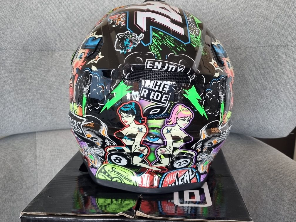 Kask MX dziecięcy O'neal Backflip RL2 M Crank Black