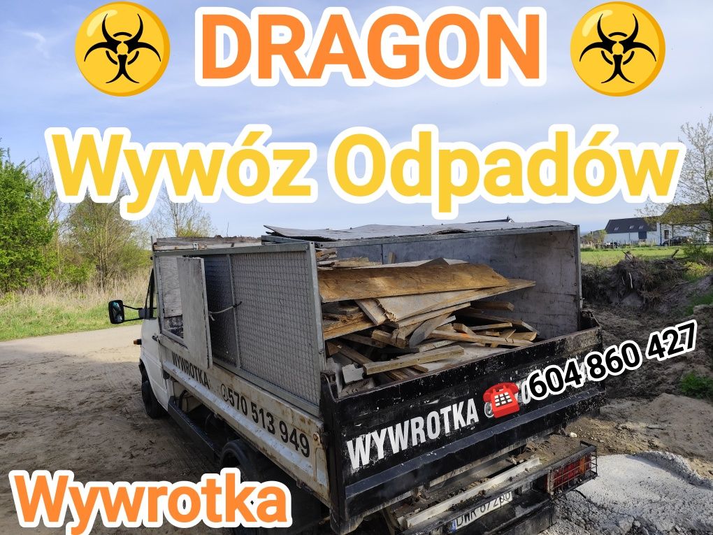 DRAGON Opróżnianie mieszkań,Garaży,Piwnic,Domów,Wywóz mebli gruzu,Agd