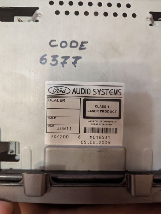 Магнітола ford s-max cd6000 + вмонтований bt модуль