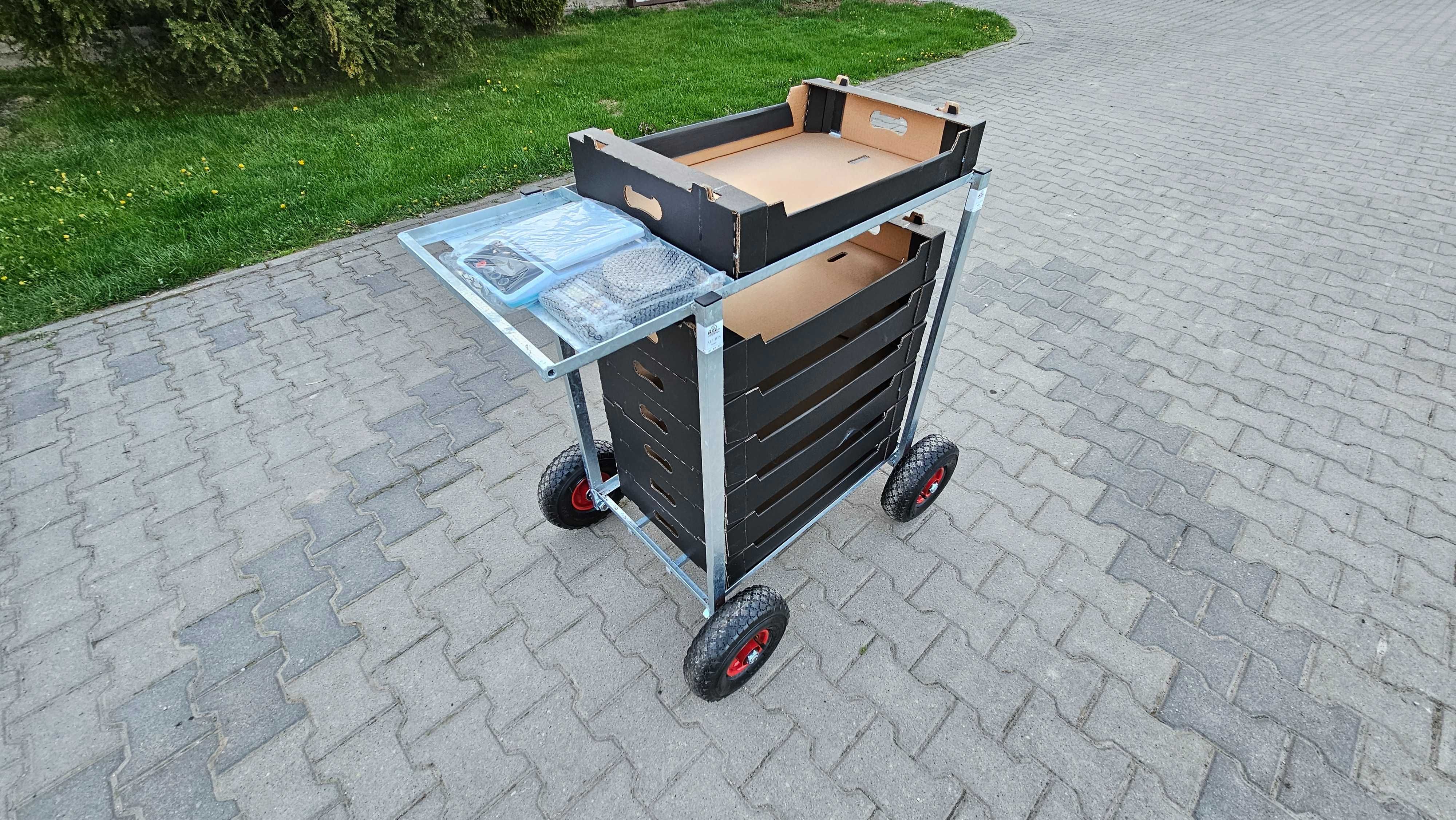 Wózek transportowy tunel wózeczki do zbioru borówka malin truskawki FV
