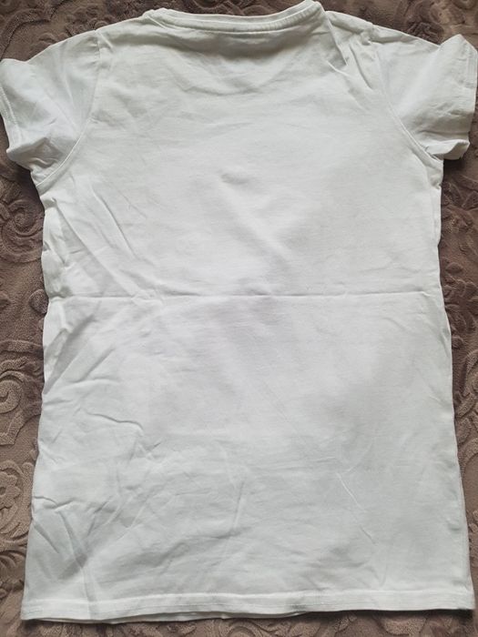 bluzka T-shirt z krótkim rękawem z kotami, choinka  z kotów 146-152