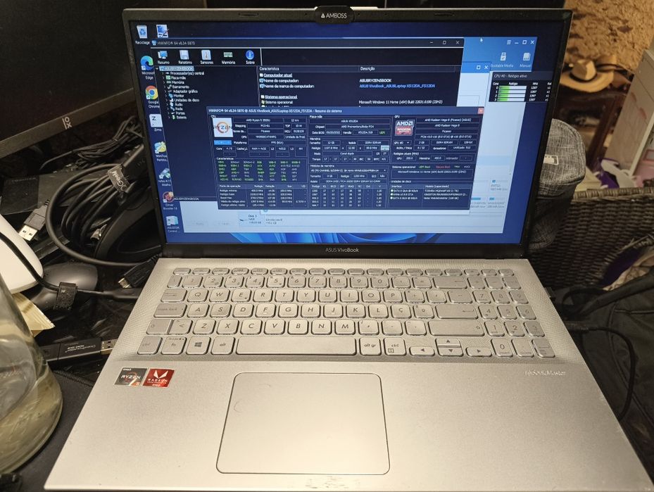 ASUS vivobook F512DA ryzen5 12gbRAM 256gb nvme + 1Tb HDD FullHD tecPT