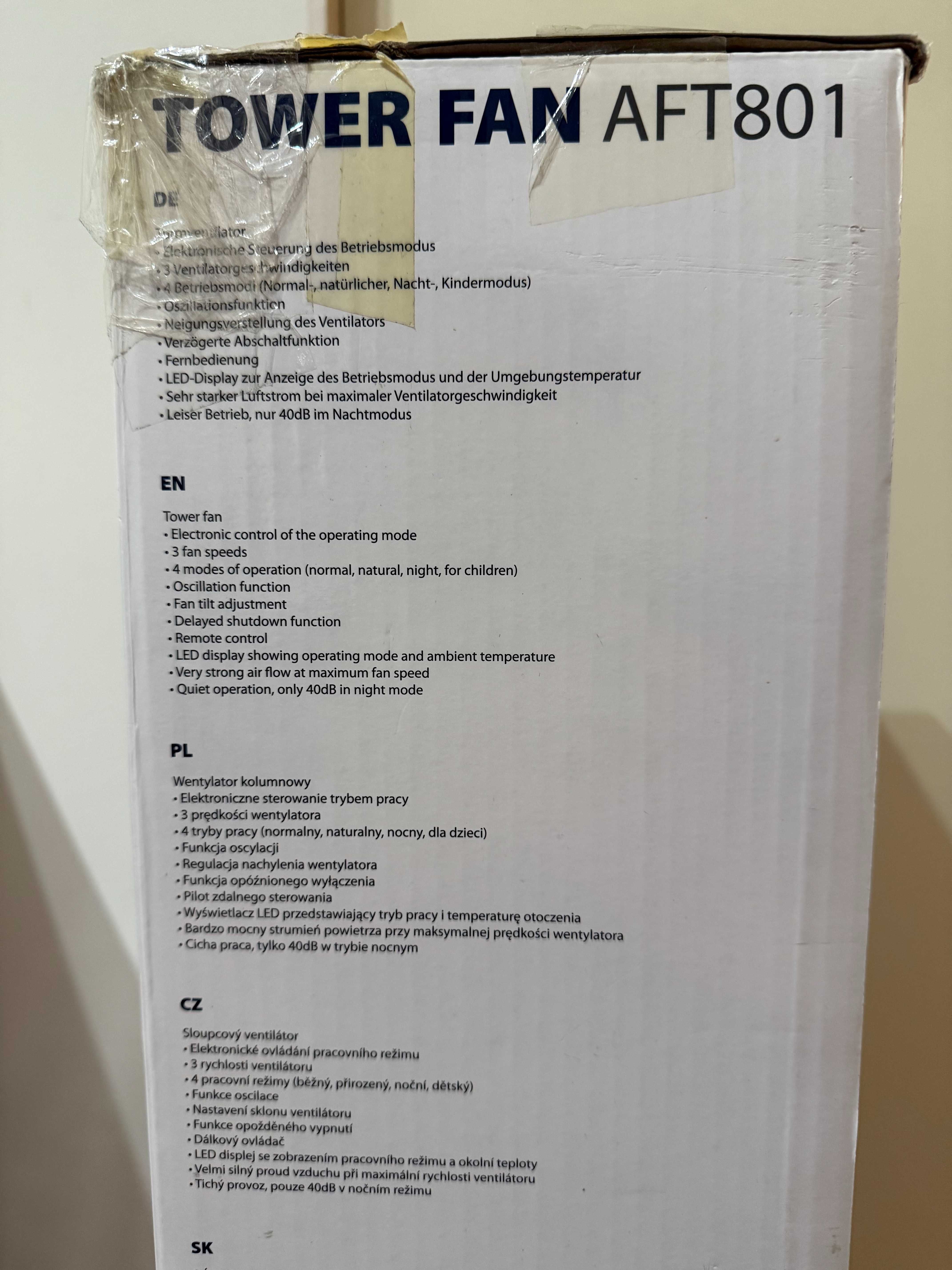 Wentylator kolumnowy Blaupunkt AFT801 czarny