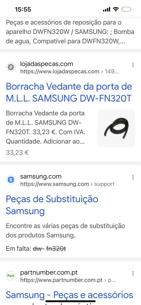 Máquina Loiça Samsung DW FN320W - ler anúncio