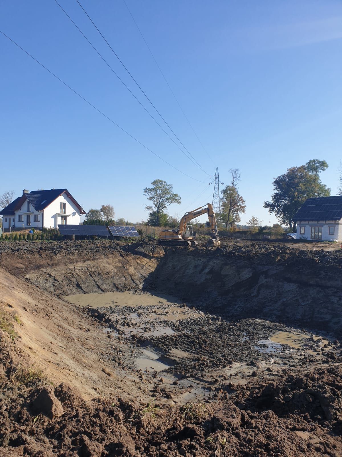 Kopanie stawów i rowów melioracyjnych