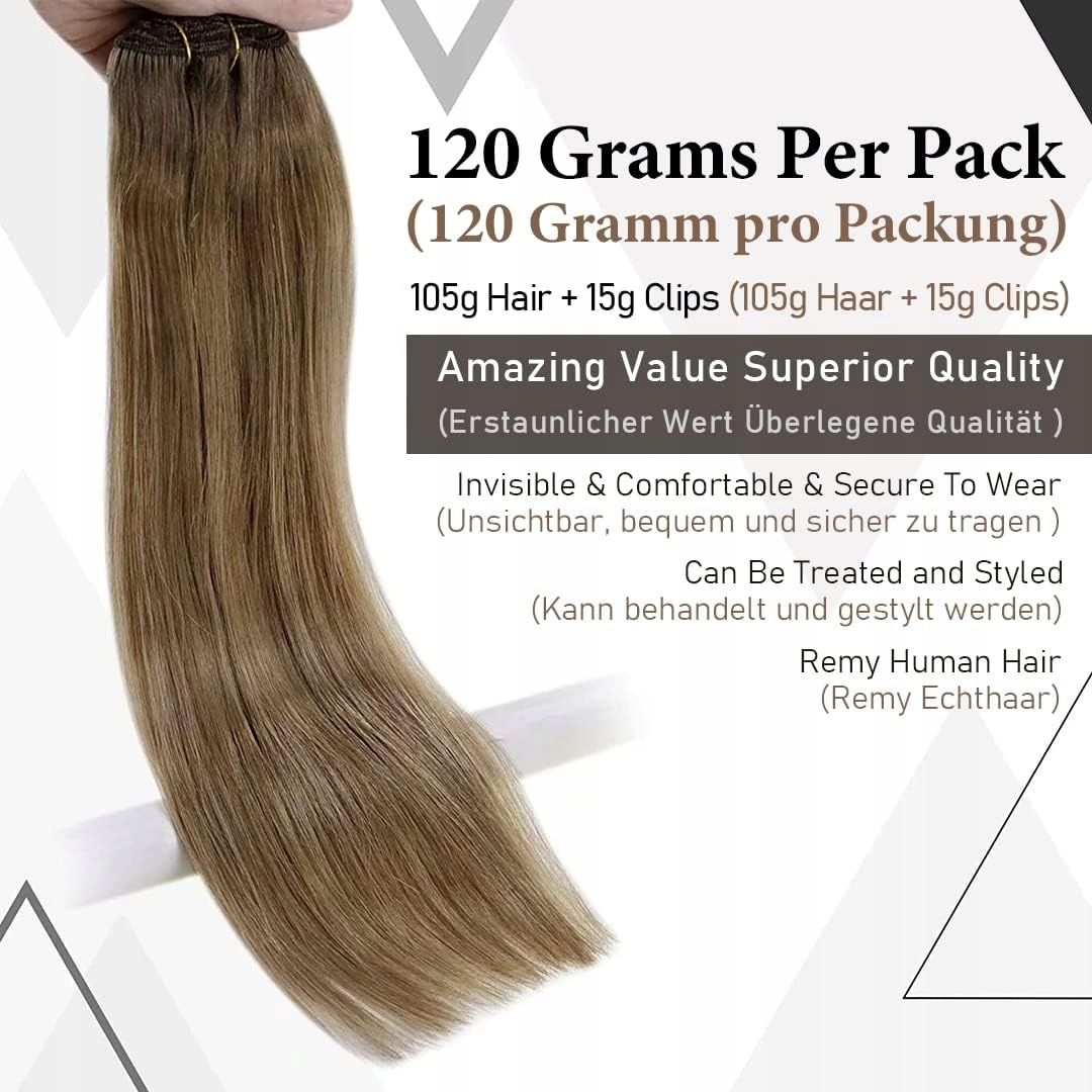 Remi Naturalne Przedłużenie Włosów 120 G / 45 Cm