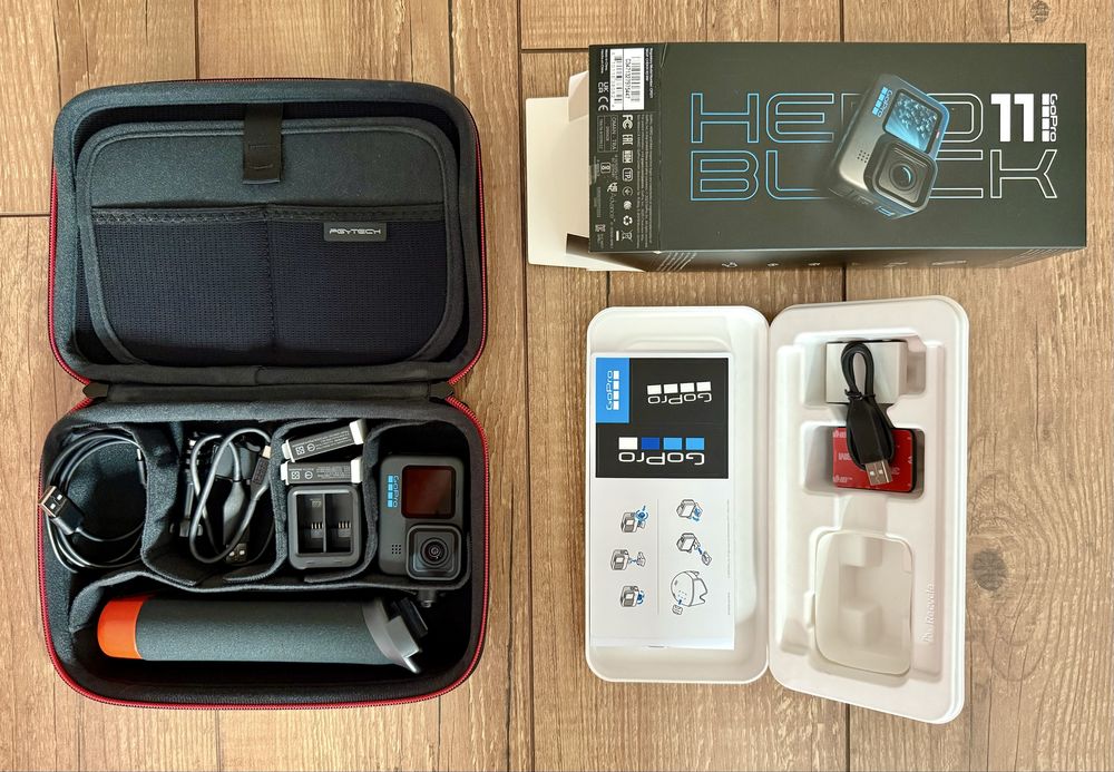 GoPro Hero 11 Black Edition + Akcesoria i Futerał