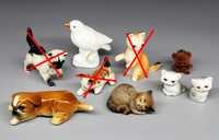 Figurka ceramika Goebel Pies Kot Ptak i inne kolekcja vintage