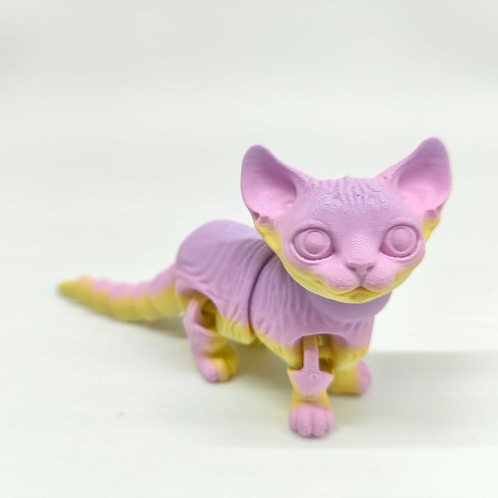 Розпродаж! Магічний 3D кіт сфінкс 32см із переливчастим ефектом