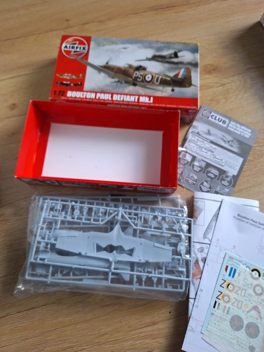 Model do sklejania samolot Boulton paul defiant mk.I