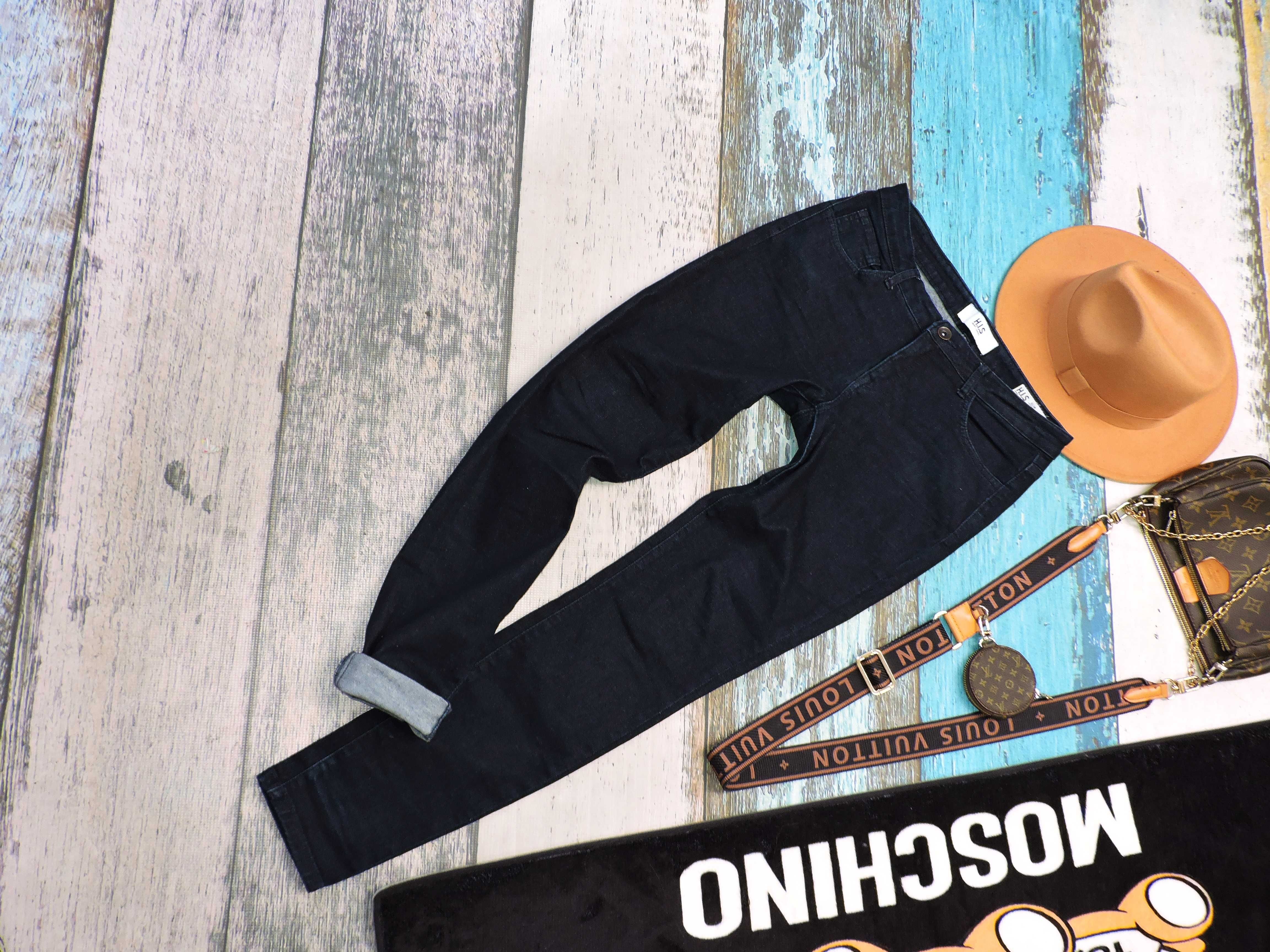 H.I.S Oryginalne spodnie  rurki jeans r 29/30