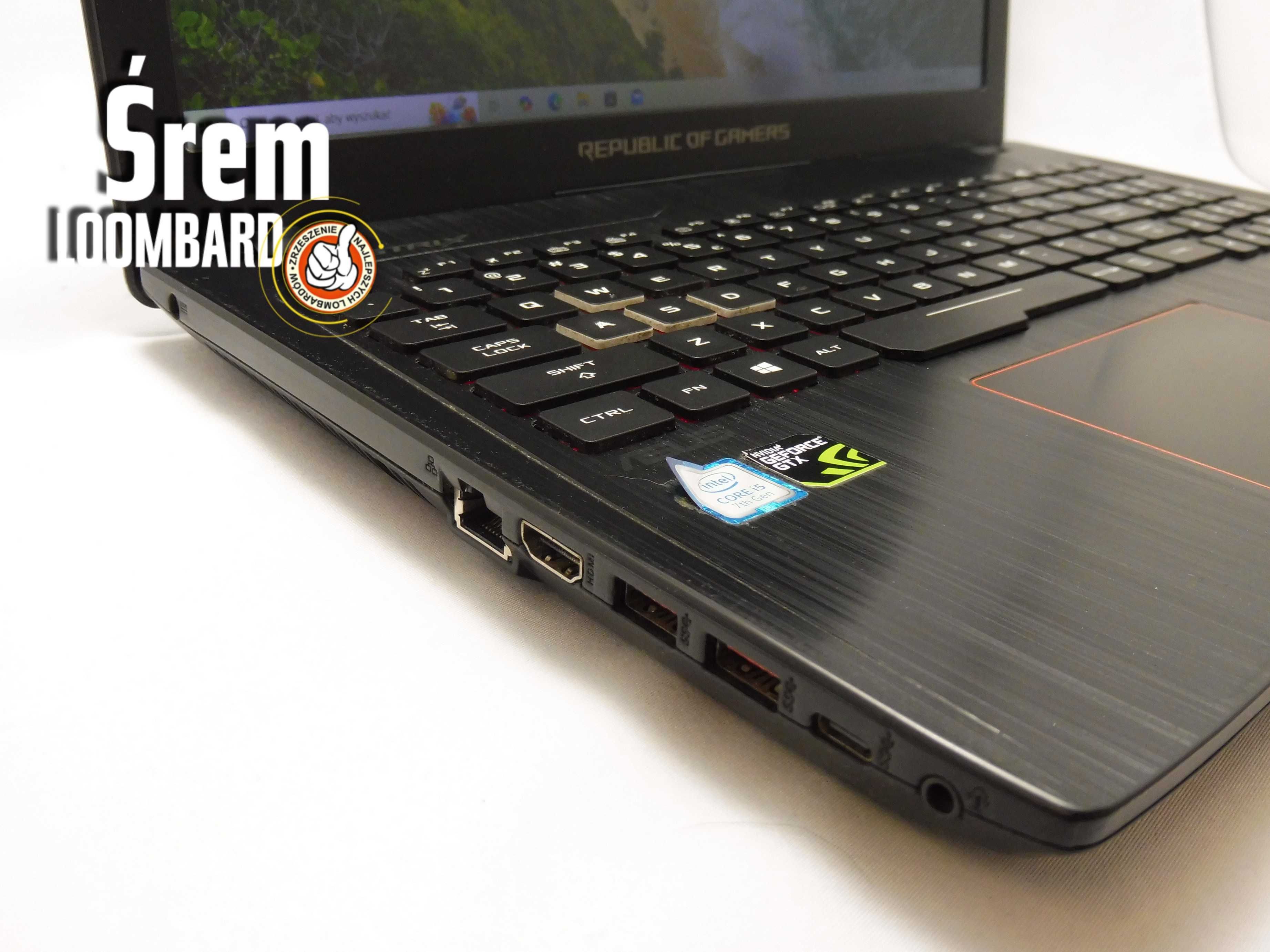 Asus Rog Strix GL553V, Intel i5-7gen, 16gb/1tb hdd/1tb ssd, gtx 1050