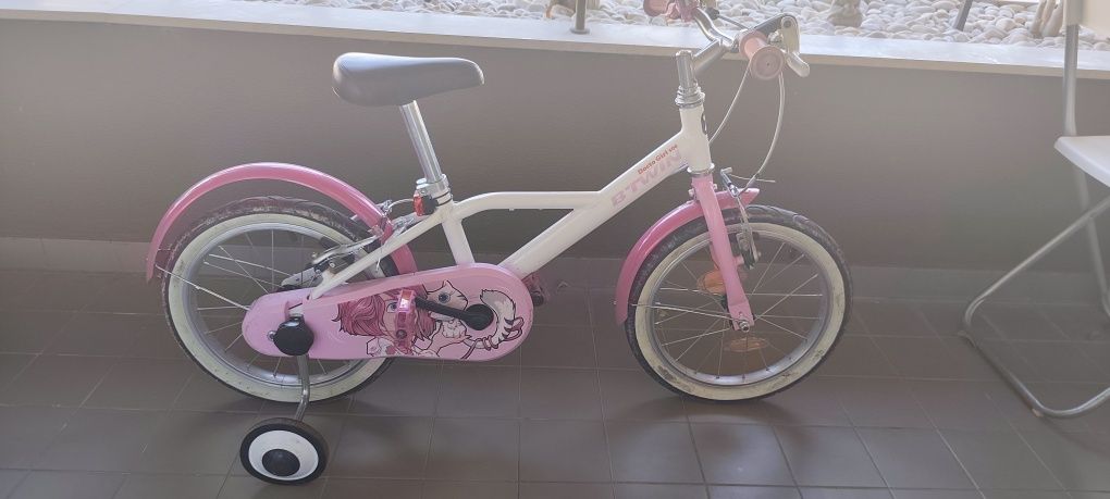 Bicicleta rosa 4-6 anos