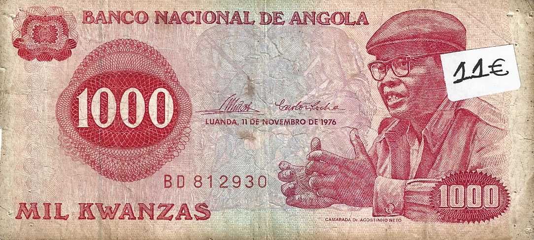 Notas antigas - Angola