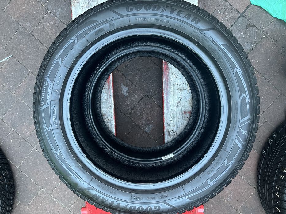 2x195/55/15 Goodyear UltraGrip Petformance 100% 2019 rok
