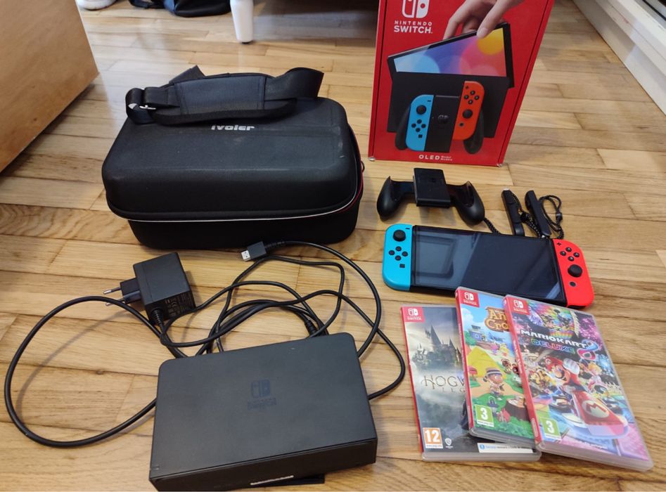 Nintendo Switch OLED + Jogos + Acessórios