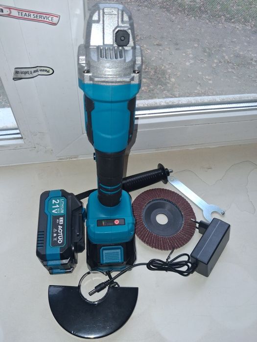 Болгарка  безщіткова комплект 125мм