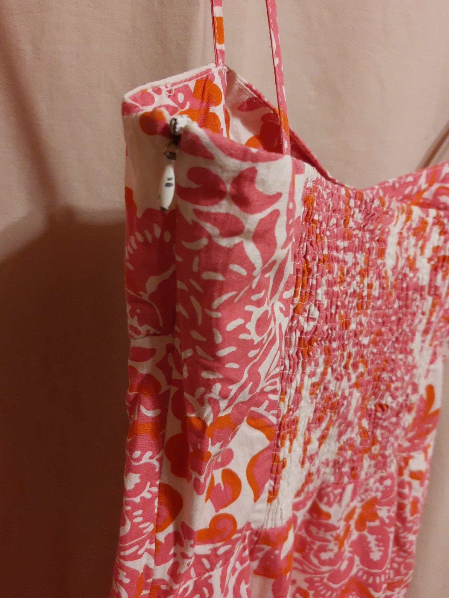 Kolorowa sukienka letnia Zara basic, M