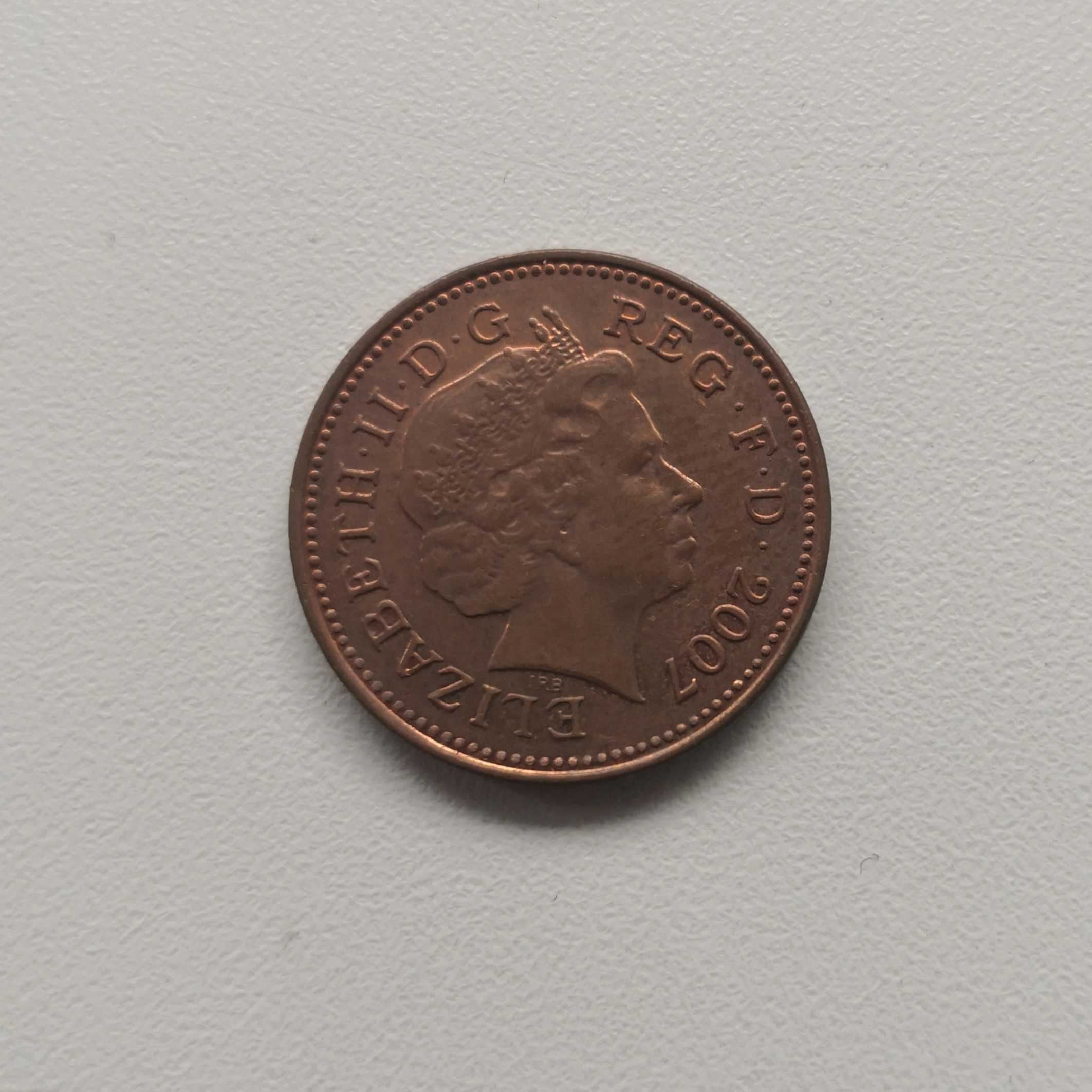 moneta one penny 2007 Elizabeth II